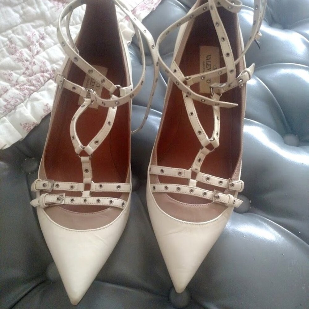 Valentino Love Latch Kitten Heels